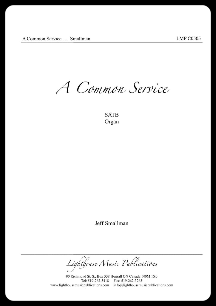 A Common Service – Lighthouse Music Publications